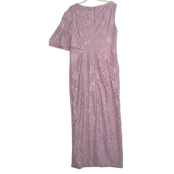 JS Collections Arabella Sequin Guipure Lace Gown in Amethyst Size 14 - Picture 7 of 7